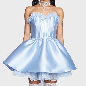 **SOLD** Dollskill Forever Fancy Corset Dress - Baby Blue